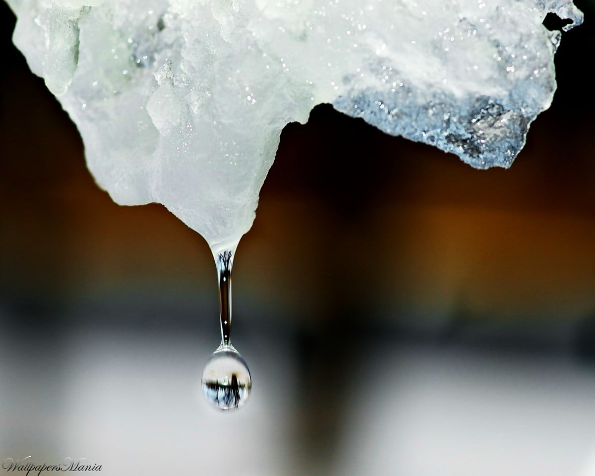 Kreatywne, Sztuka cyfrowa, lód, śnieg, upuszczać / tapeta na pulpit 1280x1024