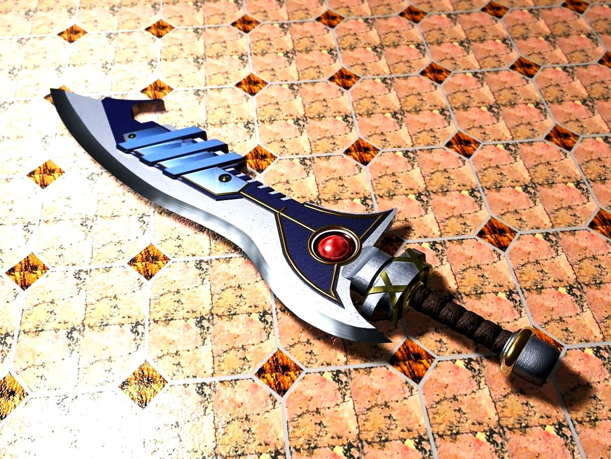 Sztuka cyfrowa, kreatywne, narzędzie tnące, rower, nóż / HD tapeta na komputer