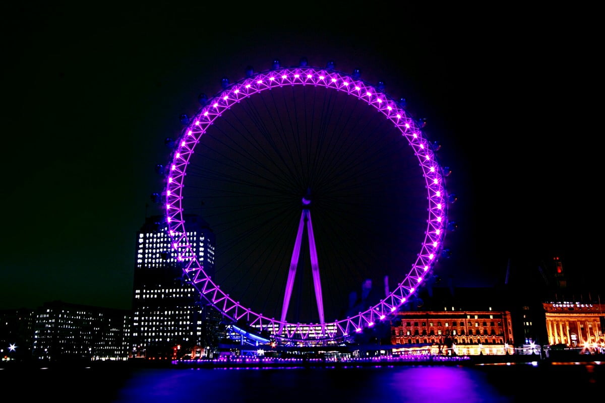 Tapeta na pulpit London Eye, Diabelski Młyn, Wielka Brytania | Pobierz