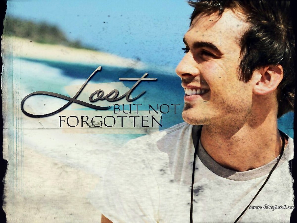 Mężczyźni, podpis, autograf, okładka albumu (scena z filmu &quot;Zagubieni&quot;) / tapeta na pulpit 1024x768