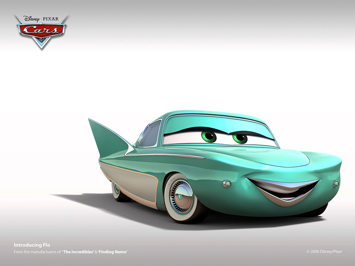 Samochody, klasyczny samochód, samochód koncepcyjny (scena z filmu &quot;Auta&quot;) / obraz na pulpit 1600x1200