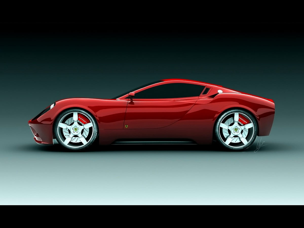 HD tapeta na pulpit / Ferrari, samochody, supersamochód, samochód koncepcyjny, czerwone